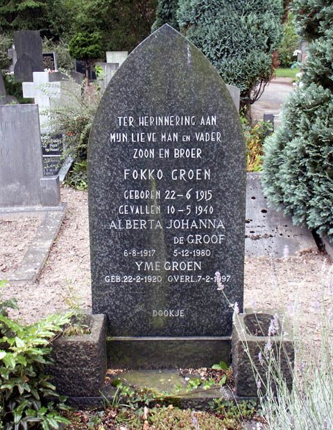 Afbeelding van graf of monument van Fokke Hendrik Groen
