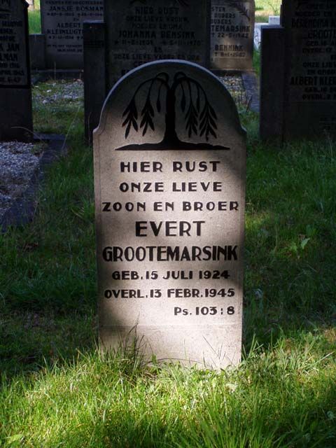 Afbeelding van graf of monument van Evert Grootemarsink