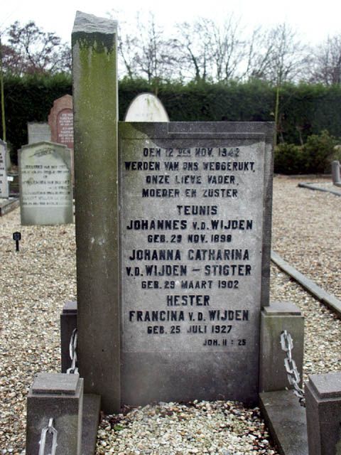 Afbeelding van graf of monument van Teunis Johannes van der Wijden