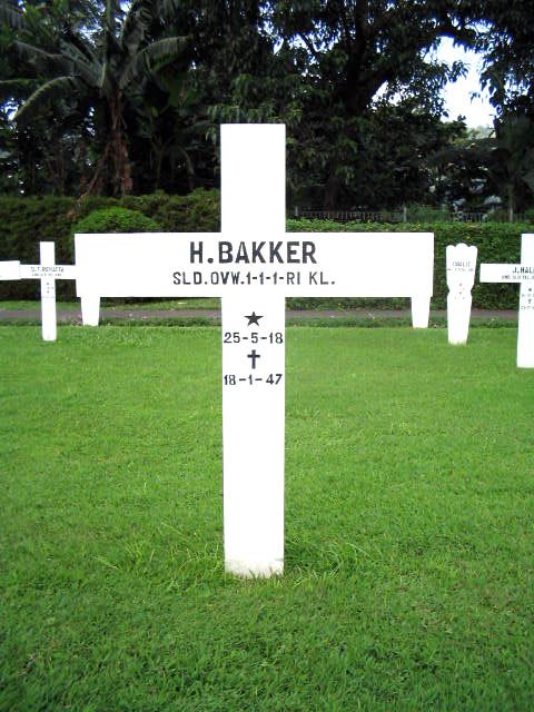 Afbeelding van graf of monument van Hendrik Bakker