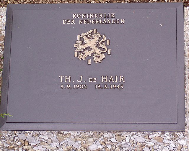 Afbeelding van graf of monument van Theodorus Johannes de Hair