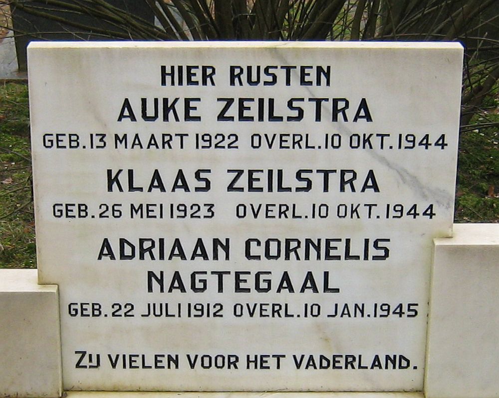 Afbeelding van graf of monument van Auke Zeilstra