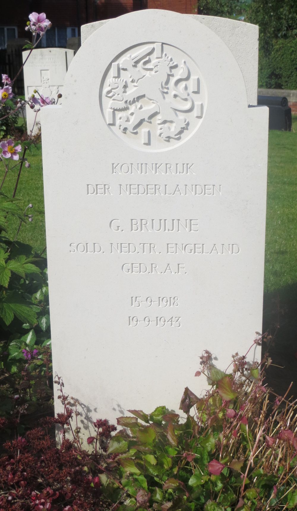 Afbeelding van graf of monument van Gerardus Bruijne
