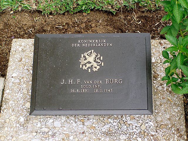 Afbeelding van graf of monument van Johannes Hendrikus Franciscus van der Burg