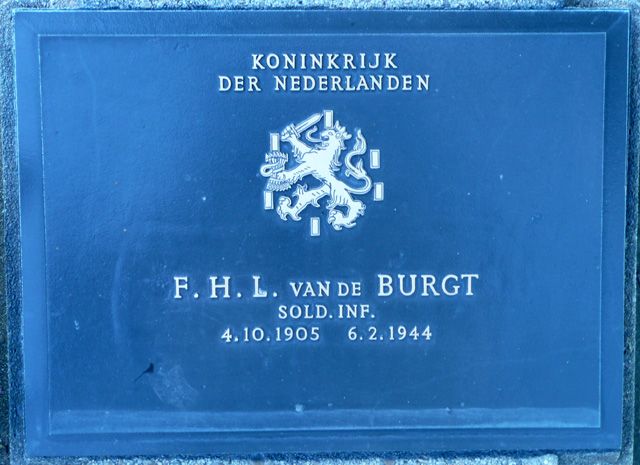 Afbeelding van graf of monument van Franciscus Hendricus Leo van de Burgt
