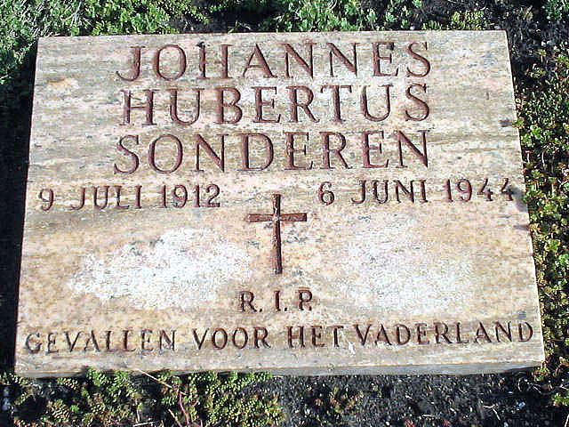 Afbeelding van graf of monument van Johannes Hubertus Sonderen