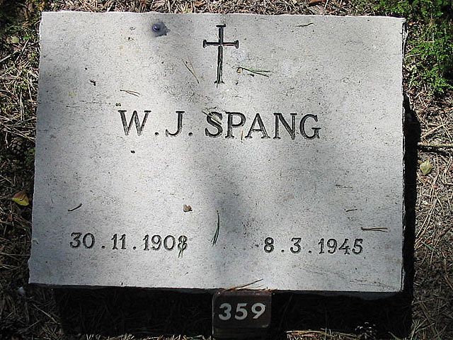 Afbeelding van graf of monument van Willem Johannes Spang