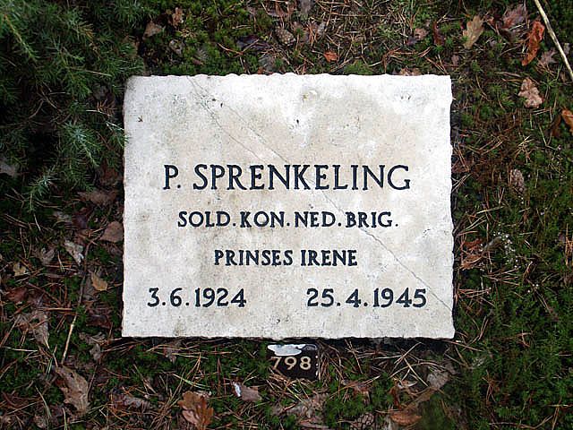 Afbeelding van graf of monument van Pieter Sprenkeling