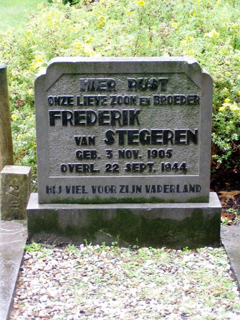 Afbeelding van graf of monument van Frederik van Stegeren
