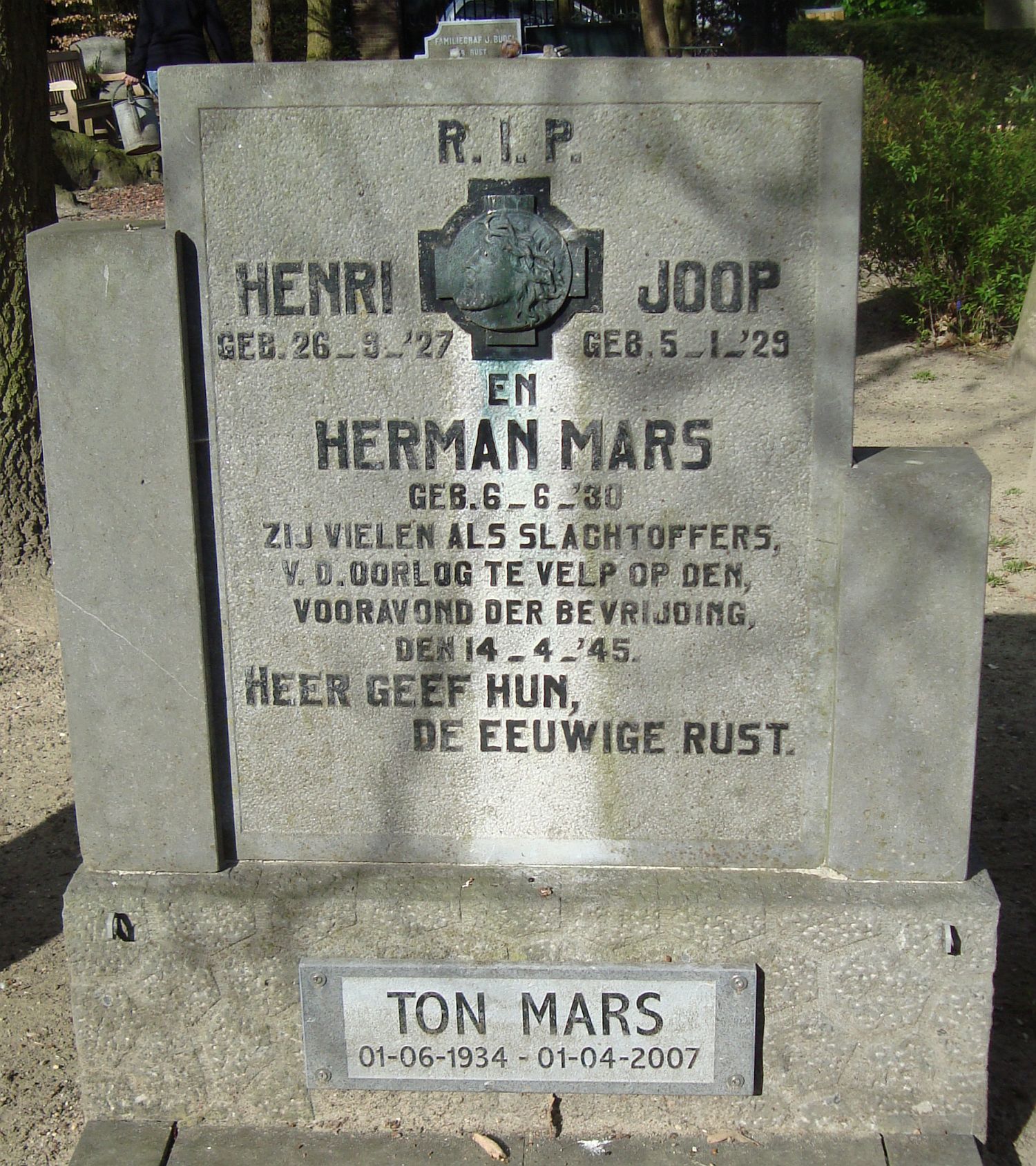 Afbeelding van graf of monument van Johannes Hermanus Mars