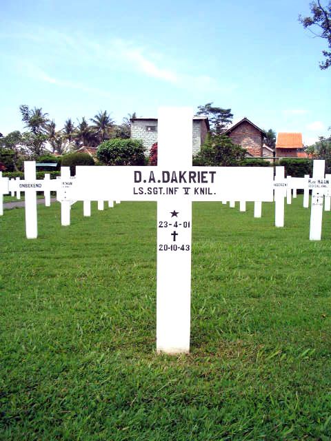 Afbeelding van graf of monument van David Albertus Dakriet