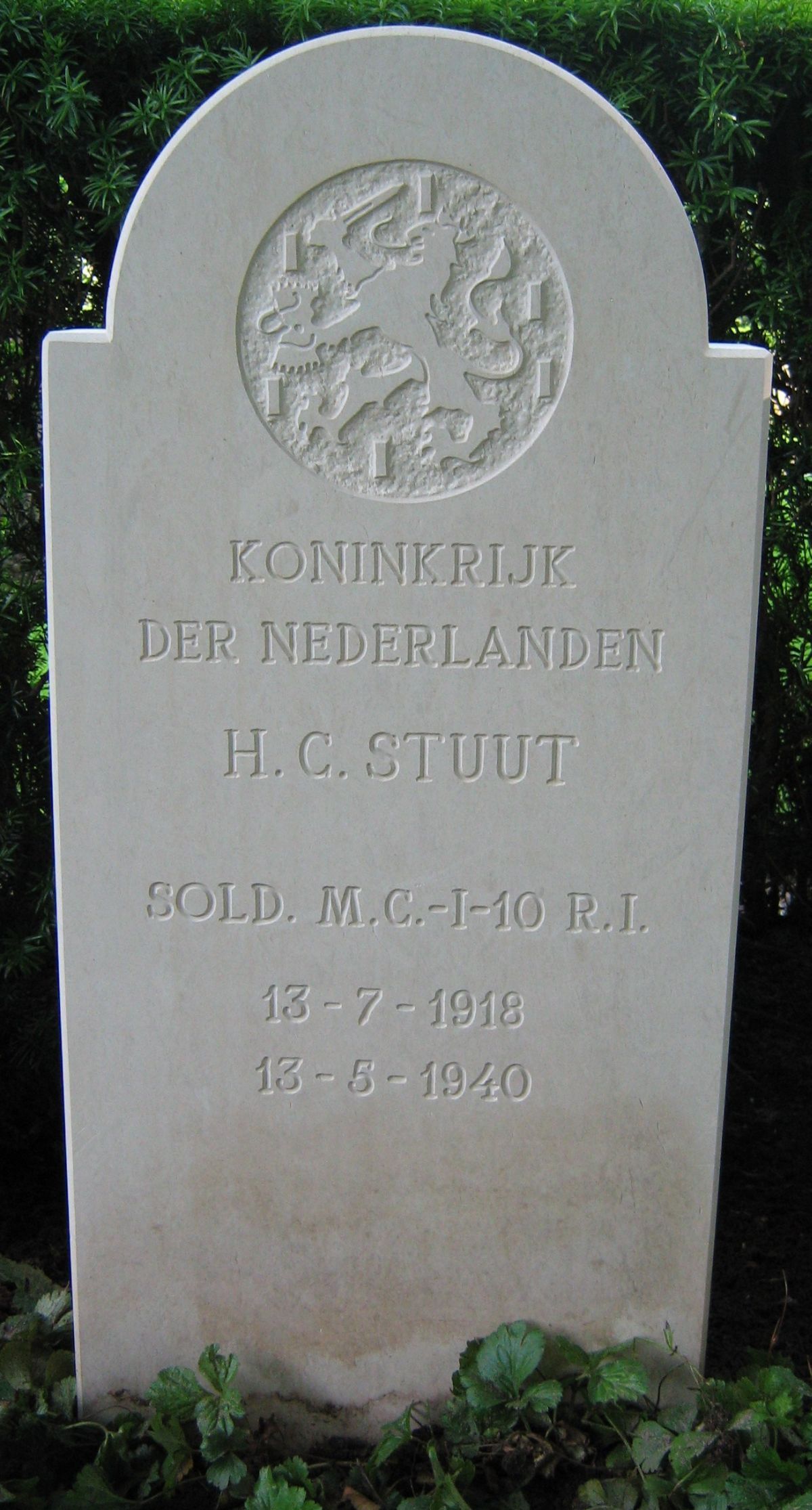 Afbeelding van graf of monument van Hendrik Christiaan Stuut