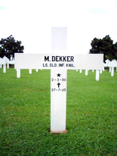 Afbeelding van graf of monument van Martinus Dekker