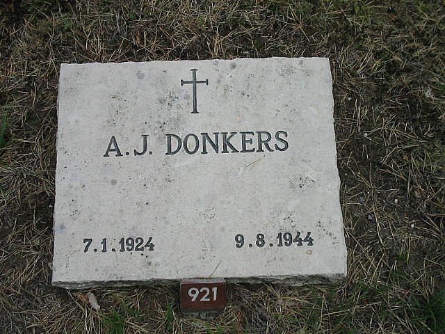 Afbeelding van graf of monument van Antonius Johannes Donkers