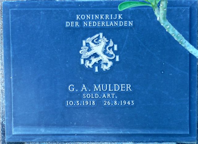 Afbeelding van graf of monument van Gustaaf Adolf Mulder