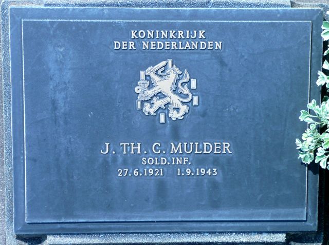 Afbeelding van graf of monument van Johannes Theodorus Cornelis Mulder