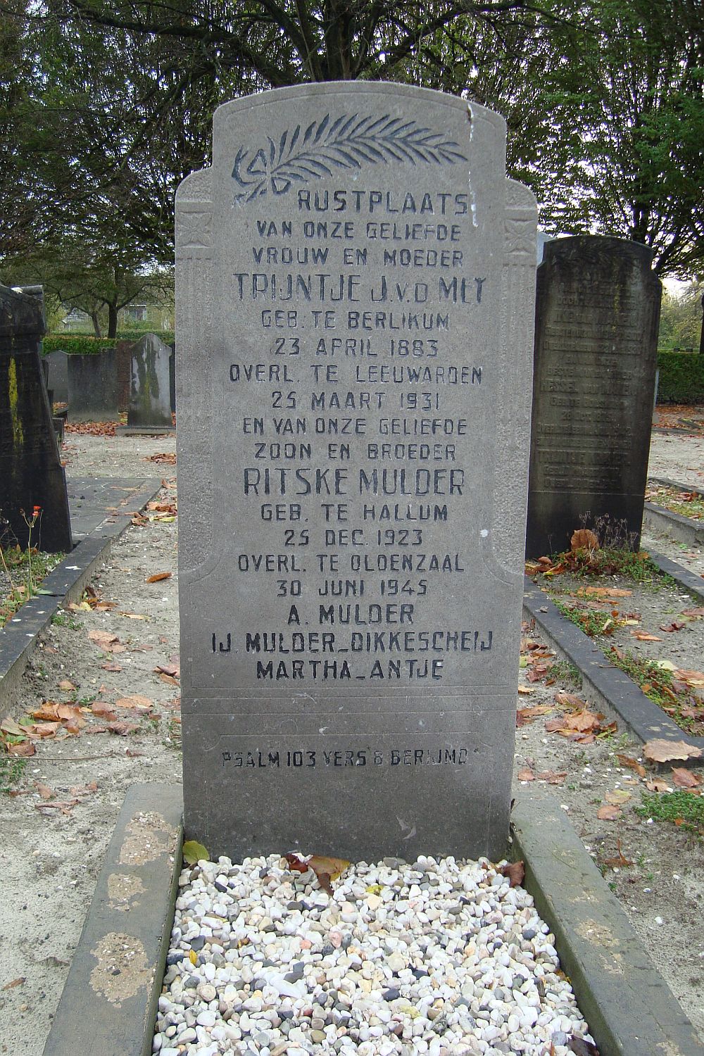 Afbeelding van graf of monument van Ritske Mulder