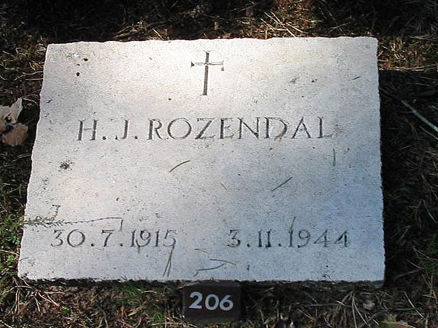 Afbeelding van graf of monument van Hermanus Johannes Rozendal