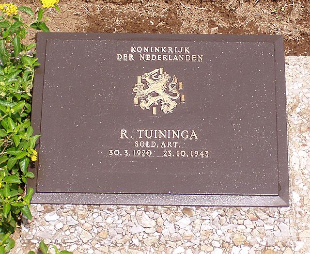 Afbeelding van graf of monument van Roelof Tuininga