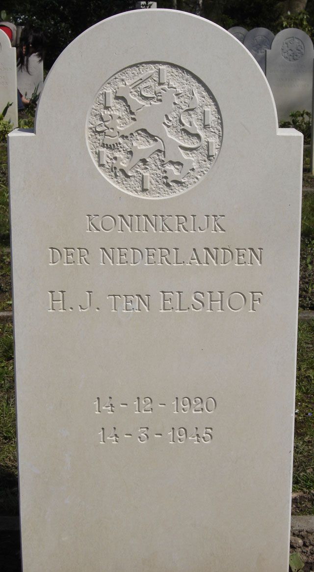 Afbeelding van graf of monument van Hendrik Jan ten Elshof