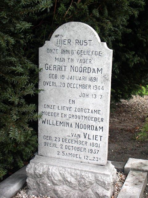 Afbeelding van graf of monument van Gerrit Noordam