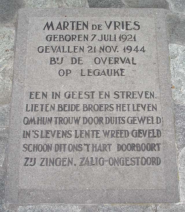 Afbeelding van graf of monument van Marten de Vries