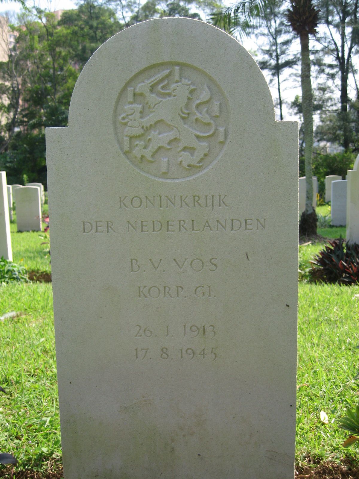 Afbeelding van graf of monument van Berthram Valentijn Vos