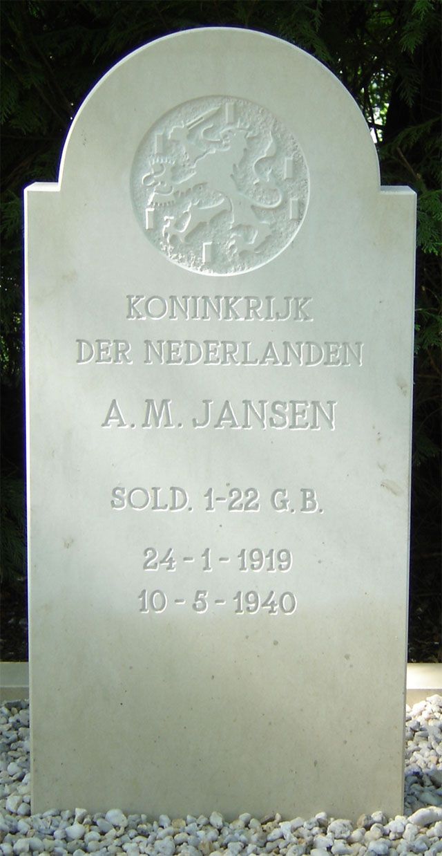 Afbeelding van graf of monument van Adrianus Marius Jansen