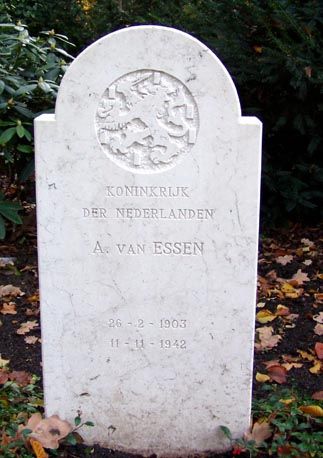 Afbeelding van graf of monument van Arie van Essen