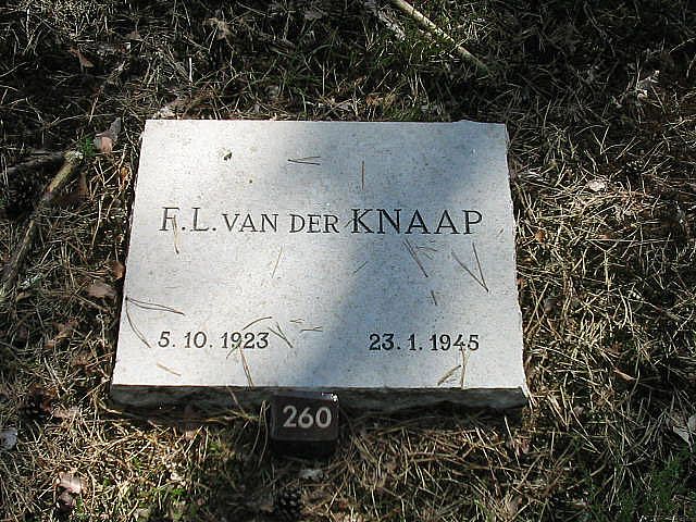 Afbeelding van graf of monument van Franciscus Leendert van der Knaap