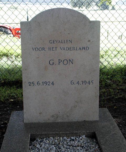 Afbeelding van graf of monument van Gerrit Pon