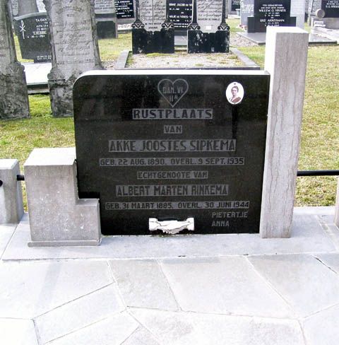 Afbeelding van graf of monument van Albert Marten Rinkema