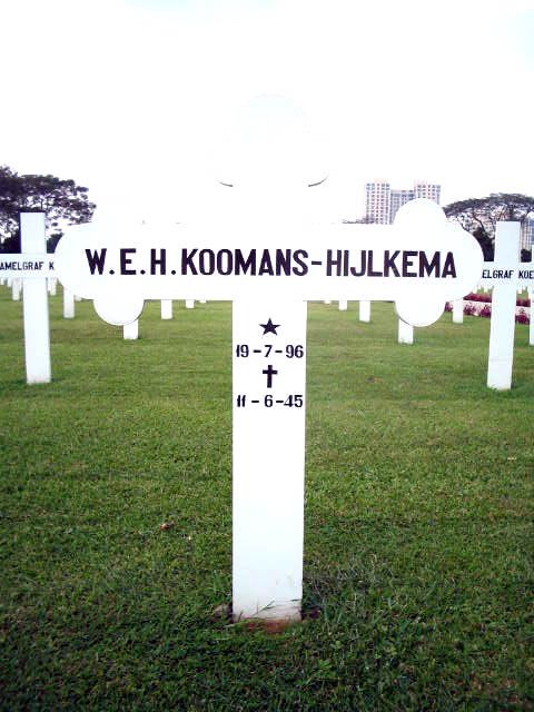 Afbeelding van graf of monument van Wilhelmina Ester Hijlkes Koomans-Hijlkema