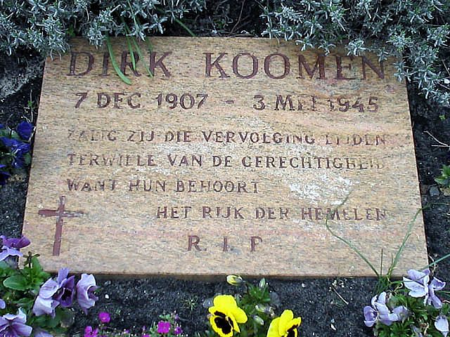 Afbeelding van graf of monument van Dirk Koomen