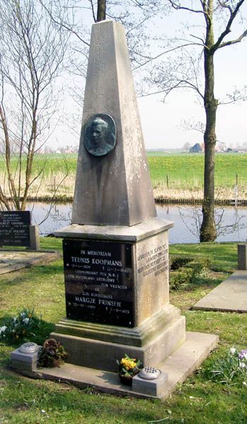 Afbeelding van graf of monument van Teunis Koopmans