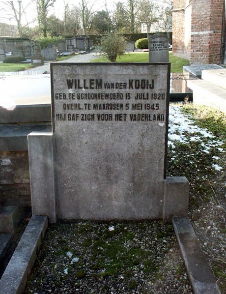 Afbeelding van graf of monument van Willem van der Kooij