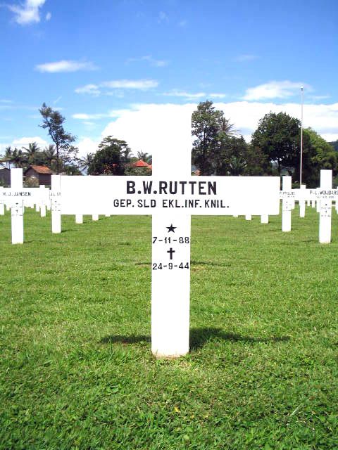 Afbeelding van graf of monument van Bernardus Wilhelmus Rutten