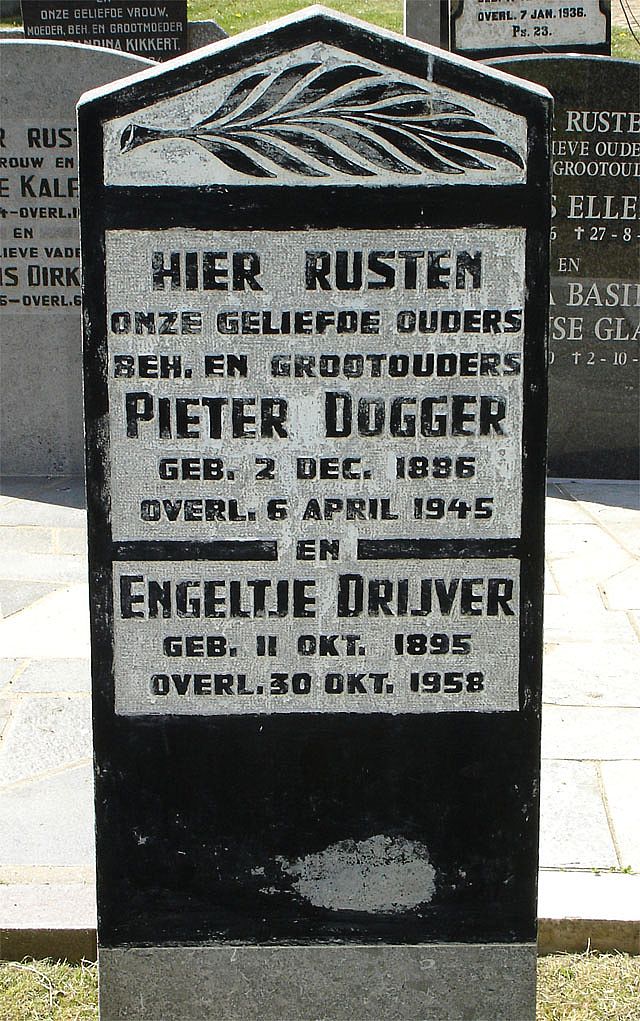 Afbeelding van graf of monument van Pieter Dogger