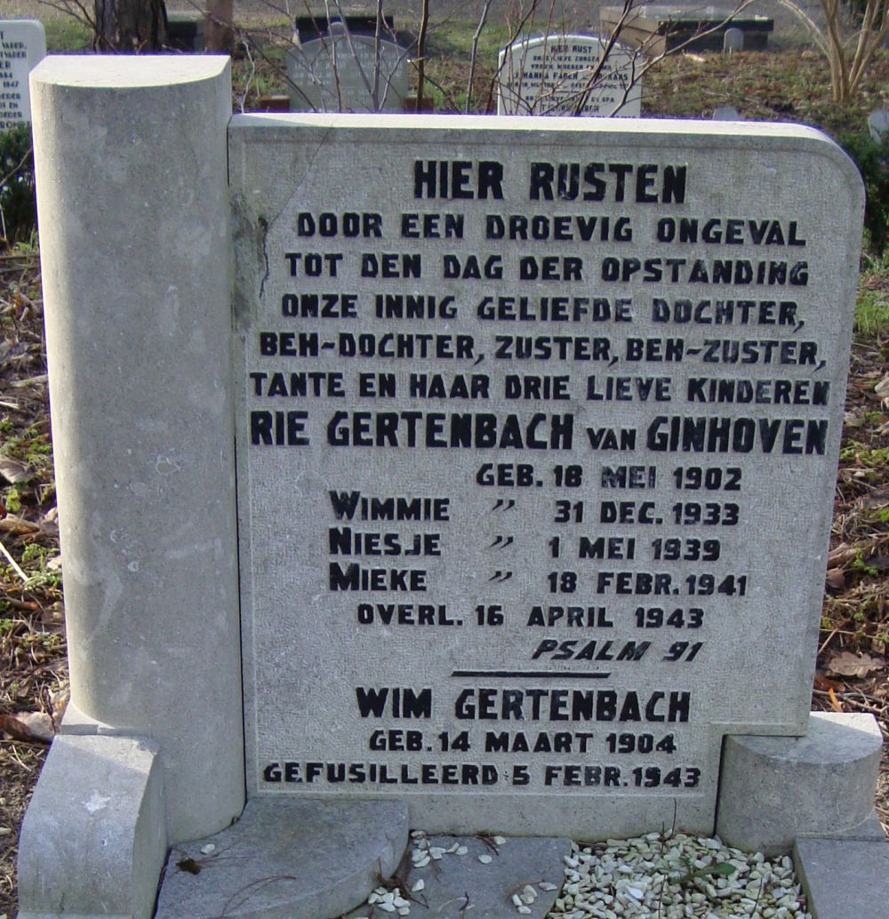 Afbeelding van graf of monument van Maria Gertenbach-van Ginhoven