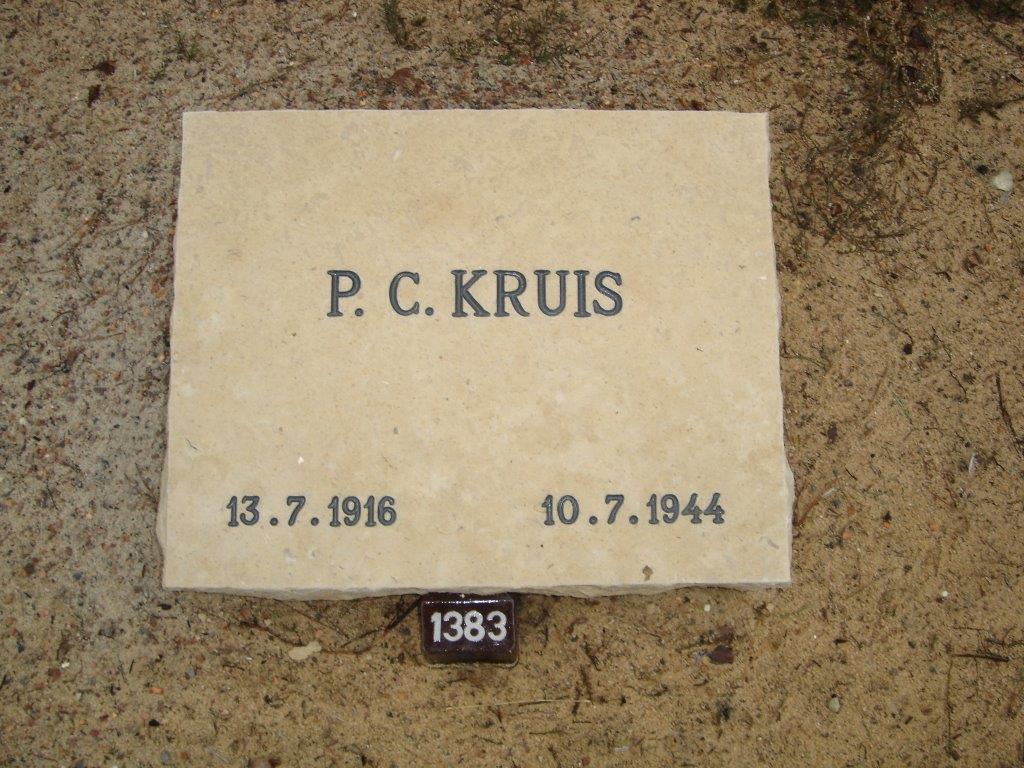 Afbeelding van graf of monument van Pieter Cornelis Kruis