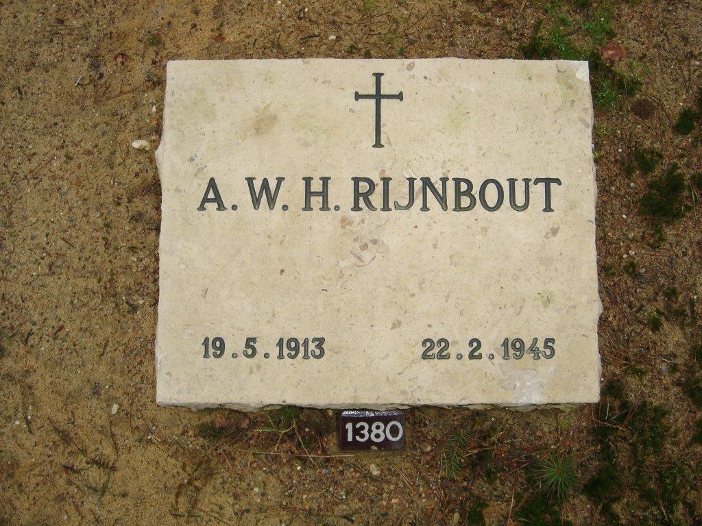Afbeelding van graf of monument van Antonius Wilhelmus Hubertus Rijnbout