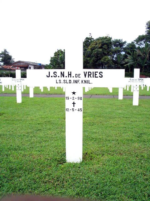 Afbeelding van graf of monument van Jan Sietze Nicolaas Henricus de Vries