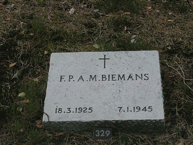 Afbeelding van graf of monument van Franciscus Petrus Antonius Marie Biemans
