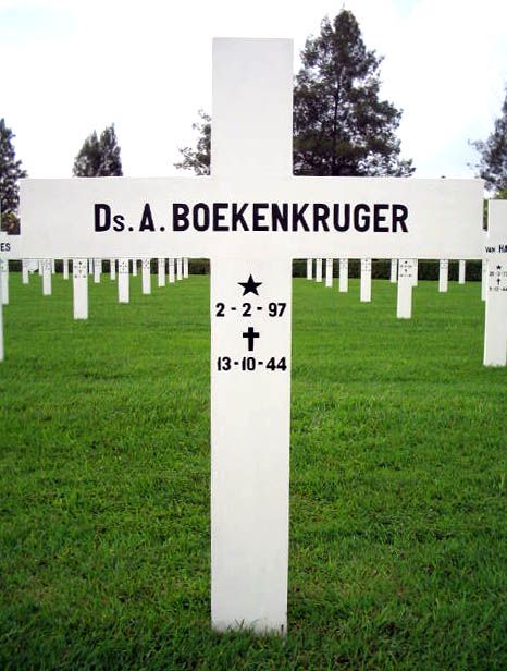 Afbeelding van graf of monument van Arie Boekenkruger