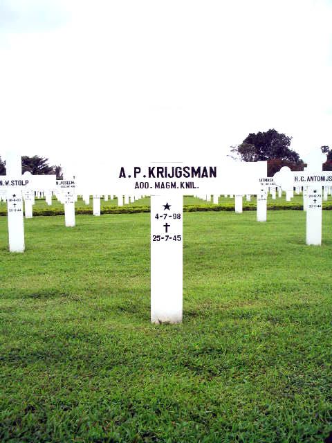 Afbeelding van graf of monument van Arie Pieter Krijgsman