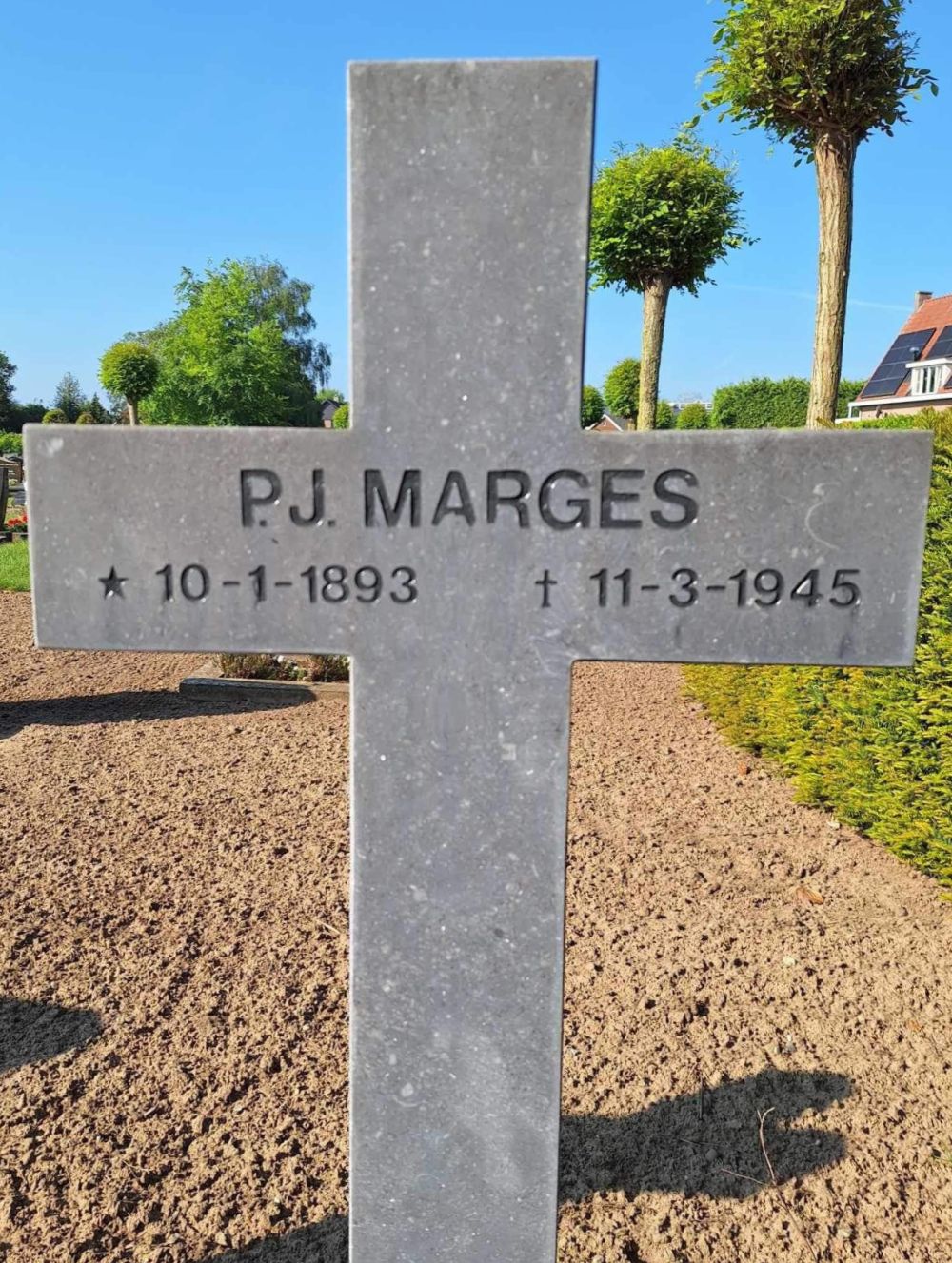 Afbeelding van graf of monument van Petrus Johannes Marges