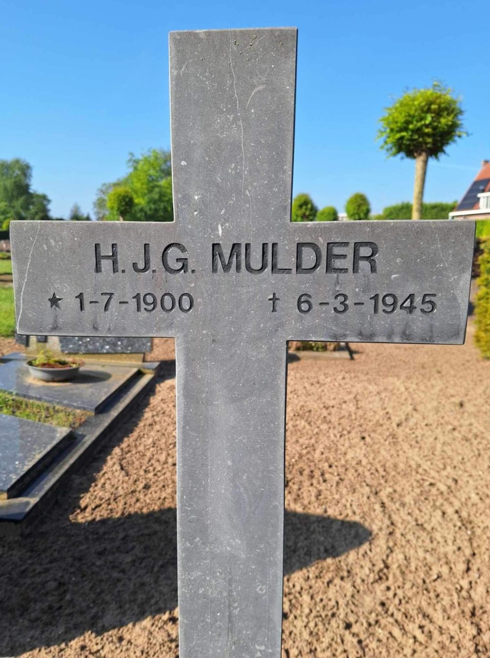 Afbeelding van graf of monument van Hendrikus Johannes Gerhardus Mulder