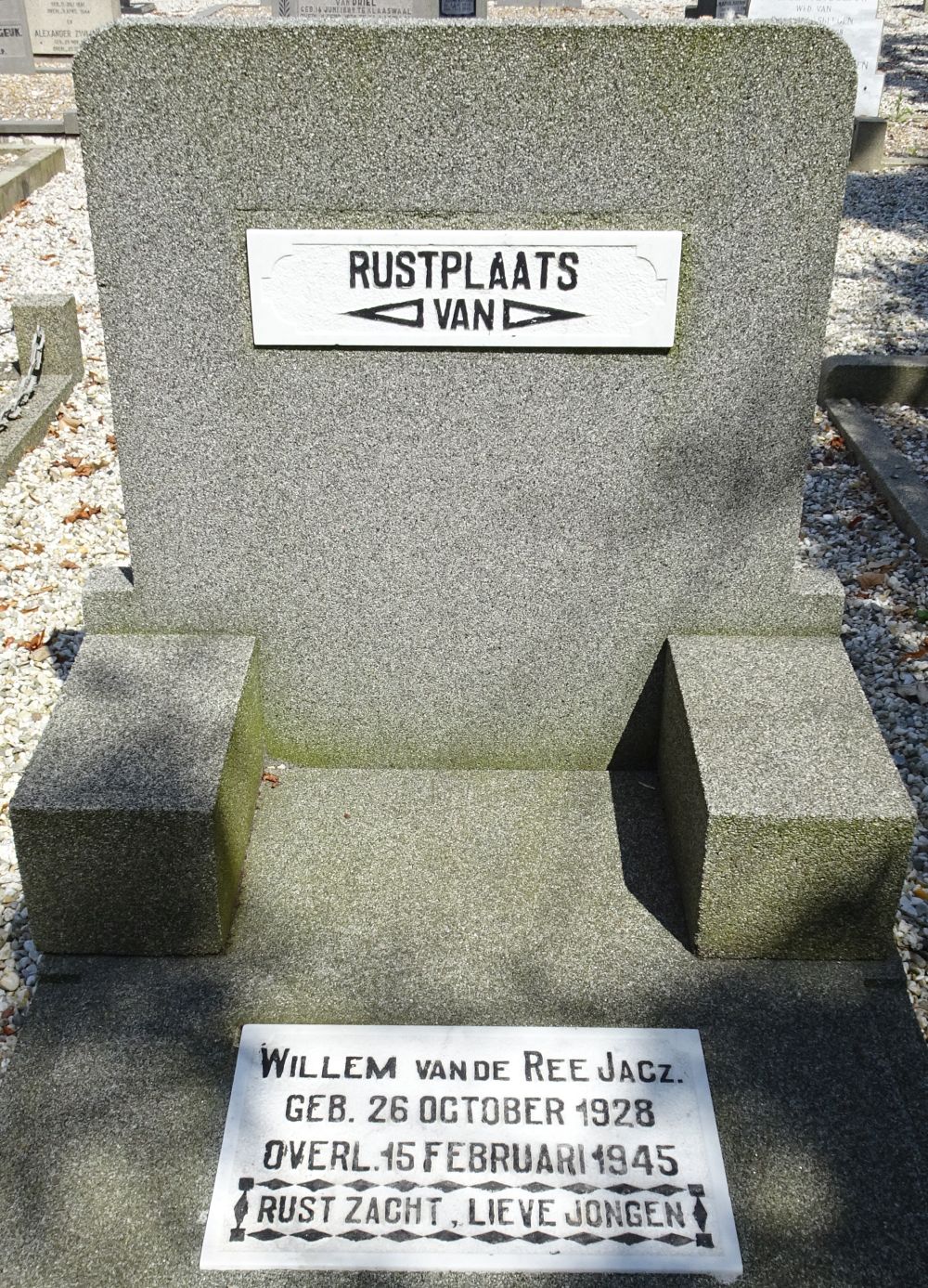 Afbeelding van graf of monument van Willem van de Ree