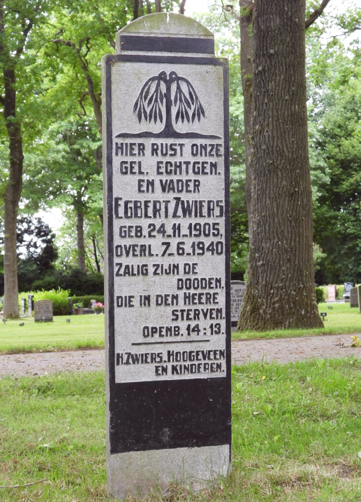 Afbeelding van graf of monument van Egbert Zwiers