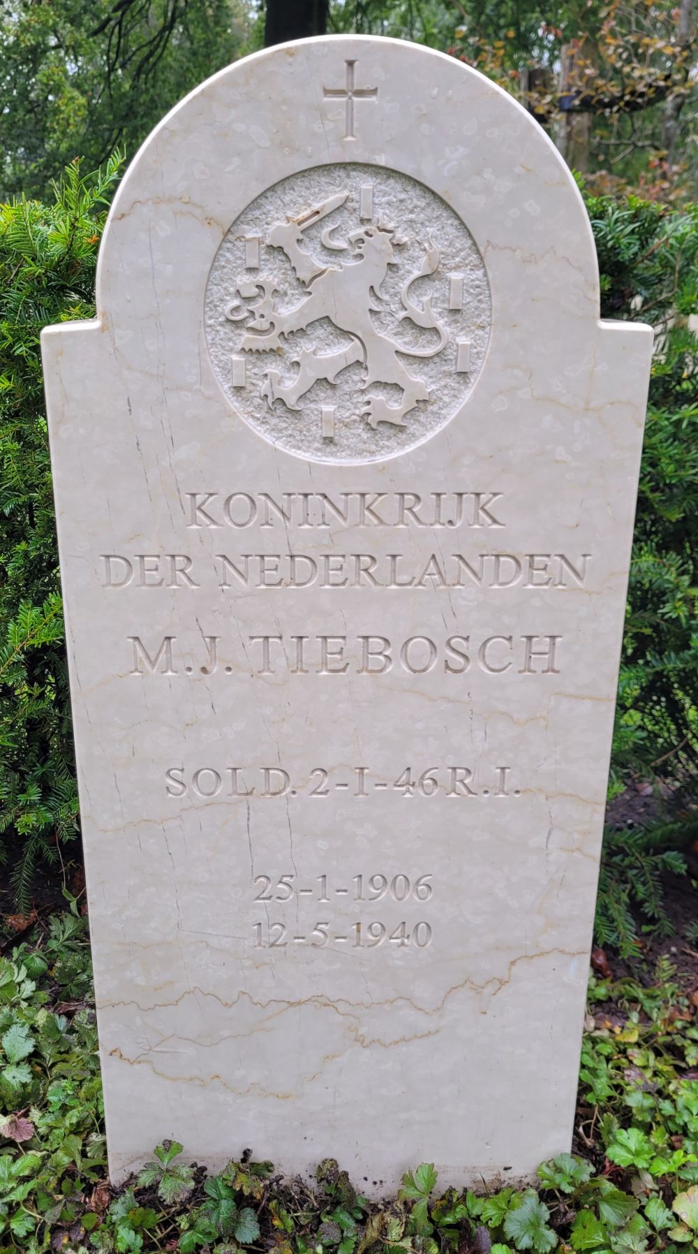 Afbeelding van graf of monument van Martinus Johannes Tiebosch